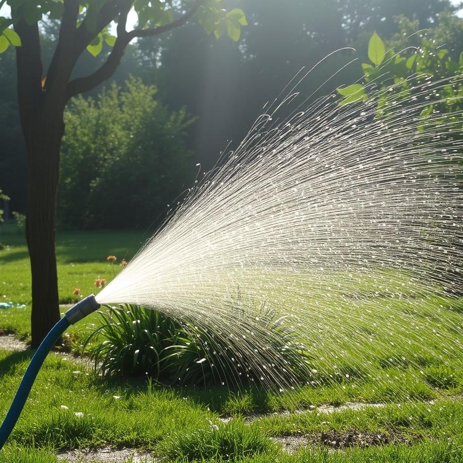 Dream : Washing the surroundings with a hose in a dream