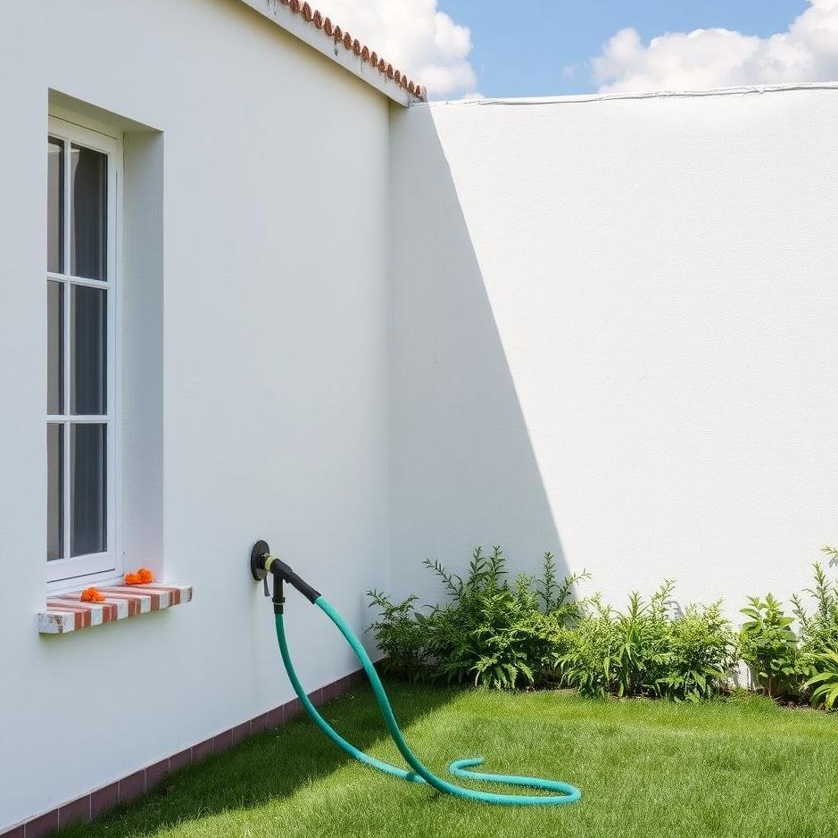 Dream : Washing the walls with a hose in your dream