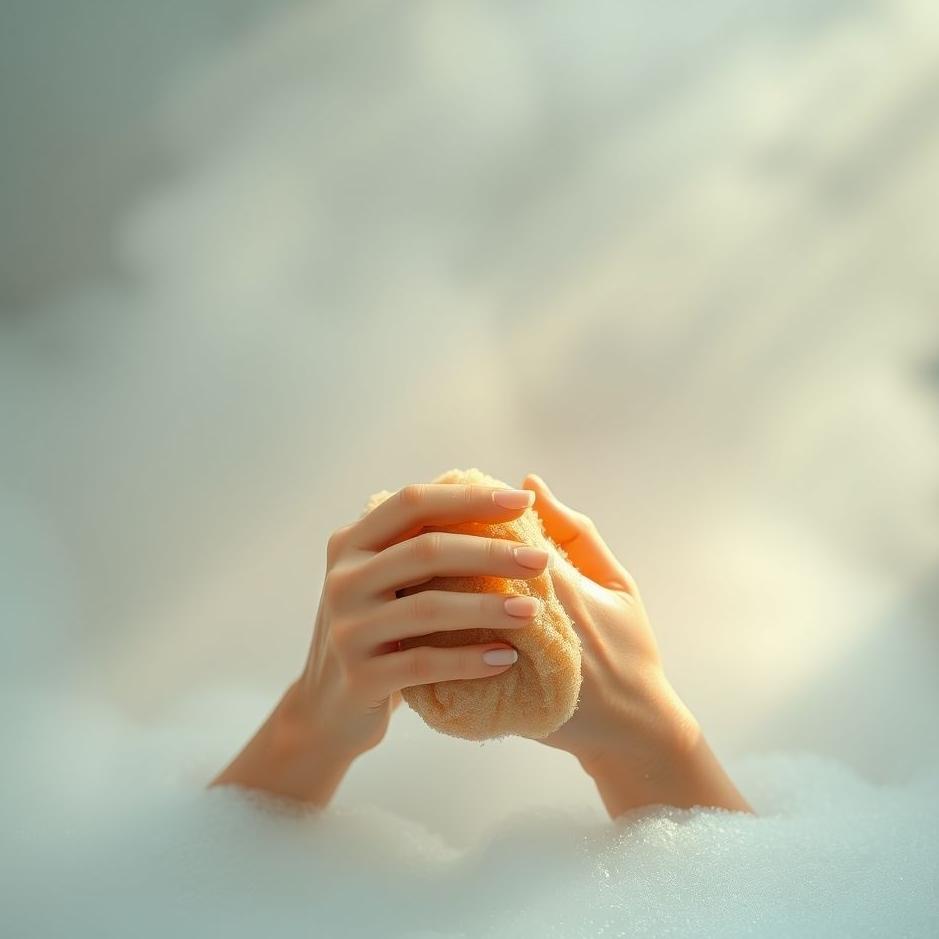Dream : Washing with a loofah in a dream
