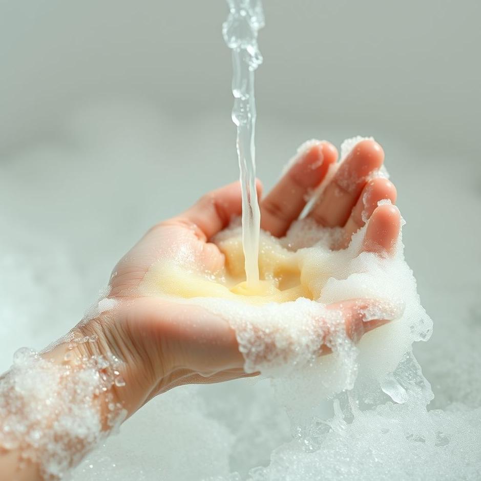 Dream : Washing with foamy soap in a dream