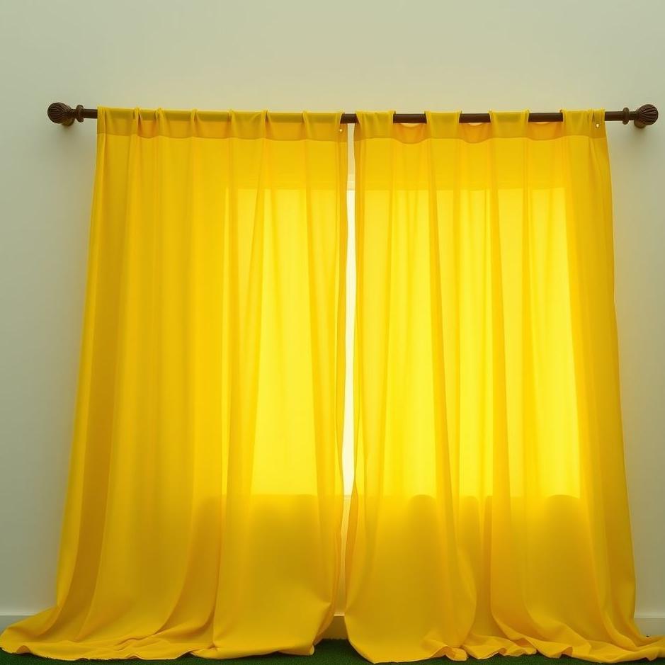 Dream : Washing yellow curtains in a dream