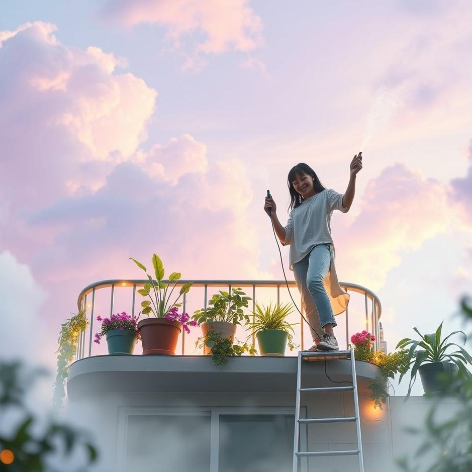 Dream : Washing your neighbor's balcony in a dream