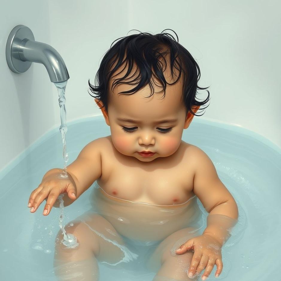 Dream : Washing your own child in a dream