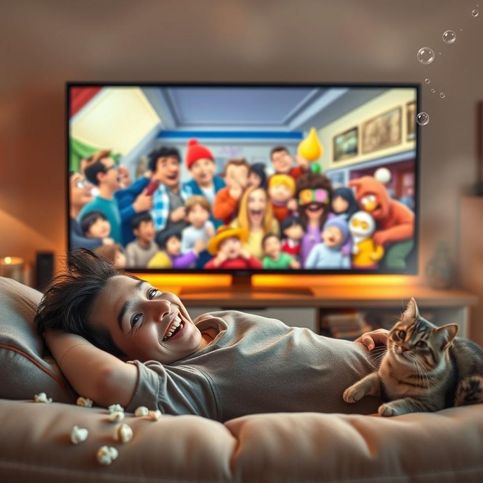 Dream : Watching a funny movie in a dream