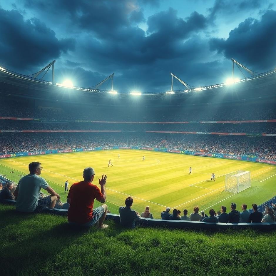Dream : Watching a match on the field in your dream