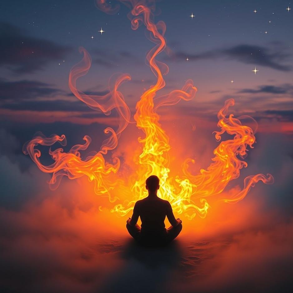 Dream : Watching fire in the dream