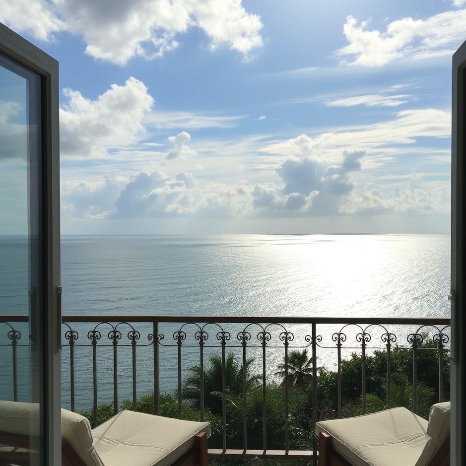 Dream : Watching the sea from the balcony in a dream