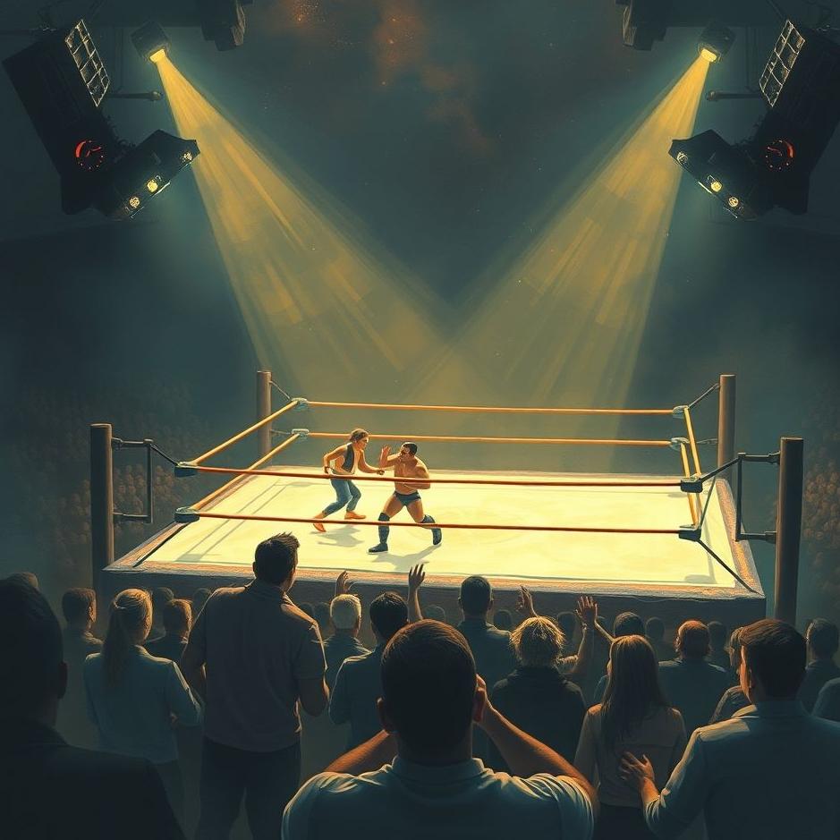 Dream : Watching wrestling in a dream