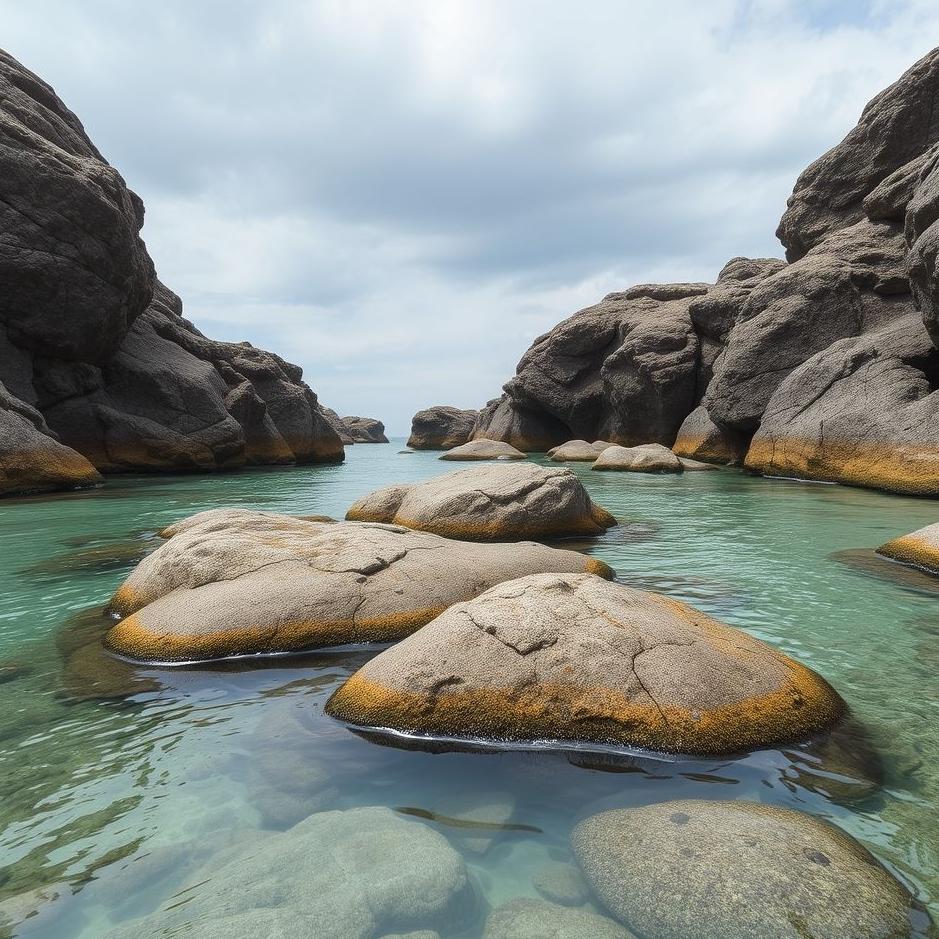 Dream : Water between rocks in a dream