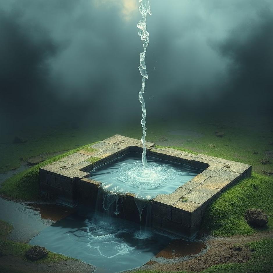 Dream : Water coming out of a grave in a dream