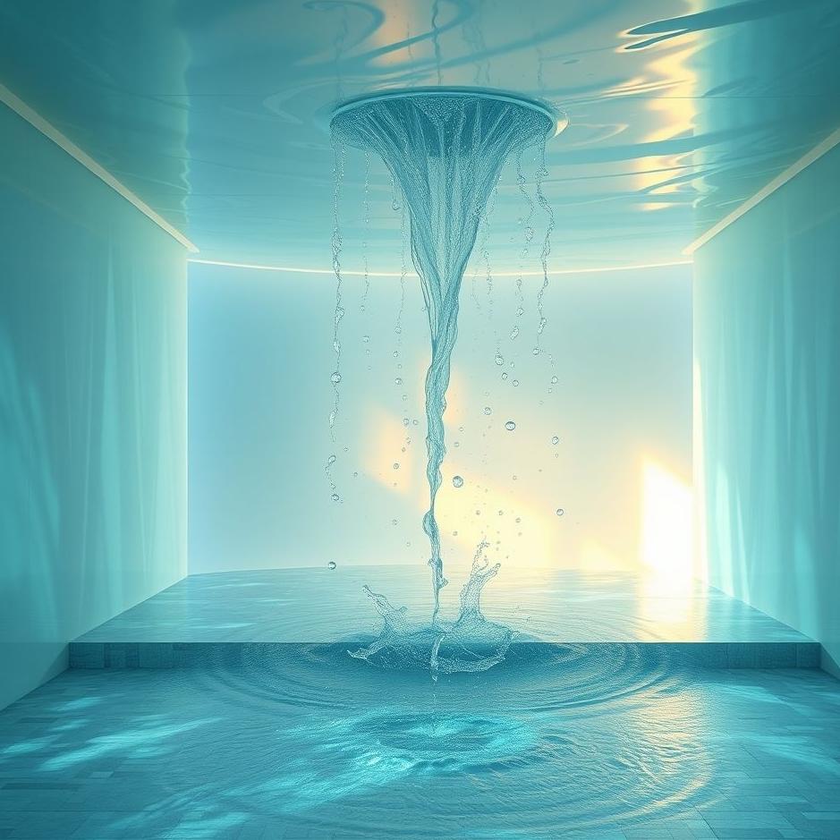 Dream : Water flowing from the ceiling of your house in a dream