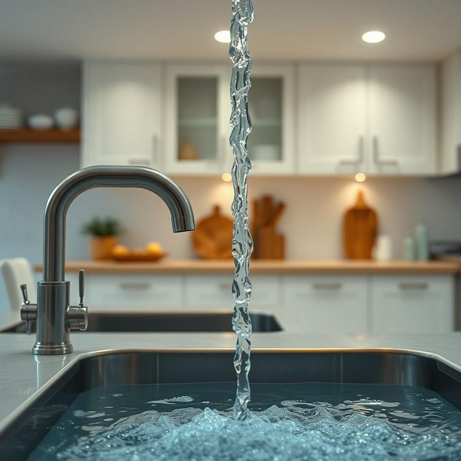 Dream : Water flowing from the kitchen in a dream