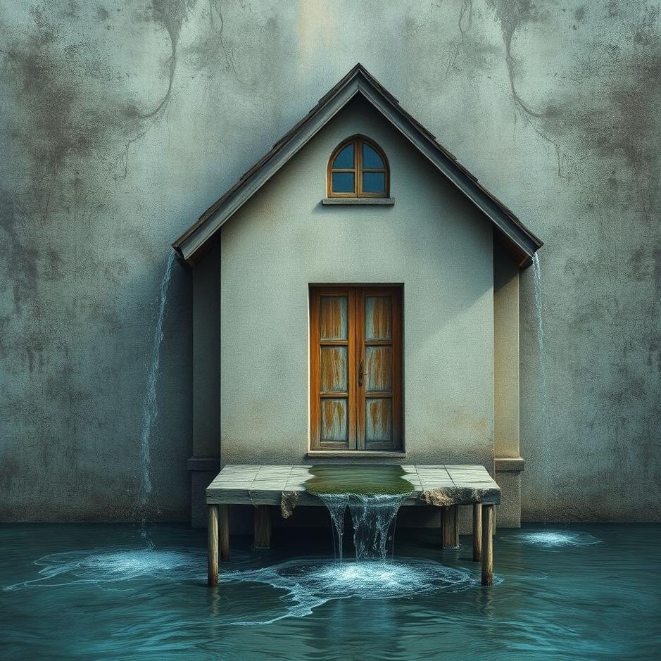 Dream : Water flowing from the walls of the house in a dream