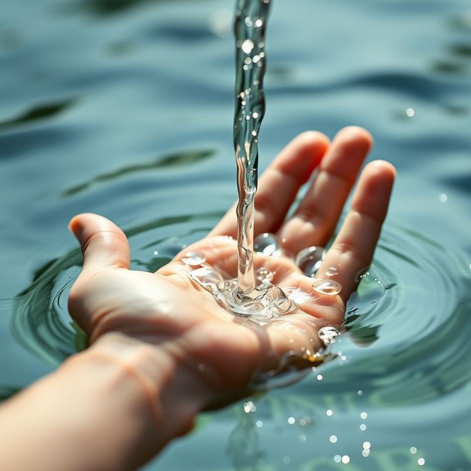 Dream : Water flowing from your fingers in a dream