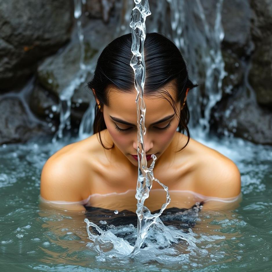 Dream : Water flowing from your head 