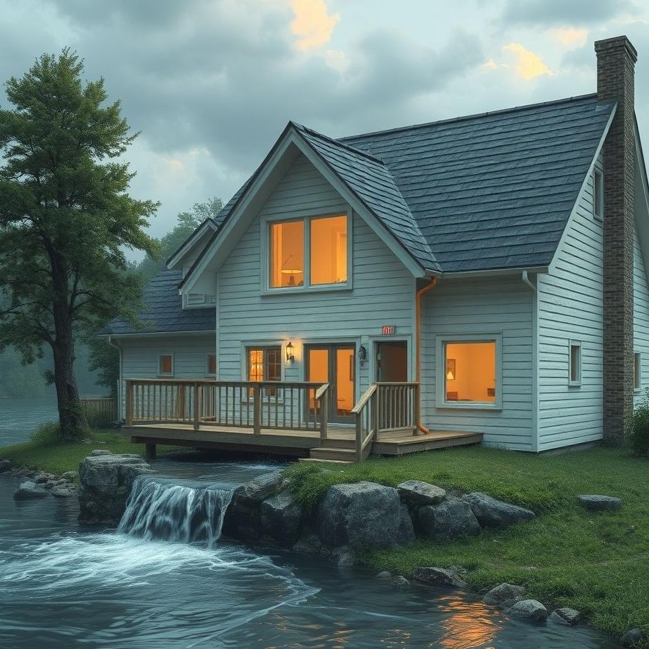 Dream : Water flowing from your house in a dream