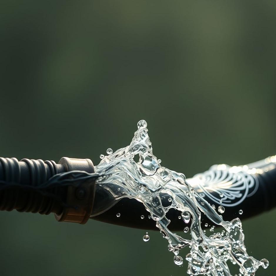 Dream : Water flowing in a hose in a dream