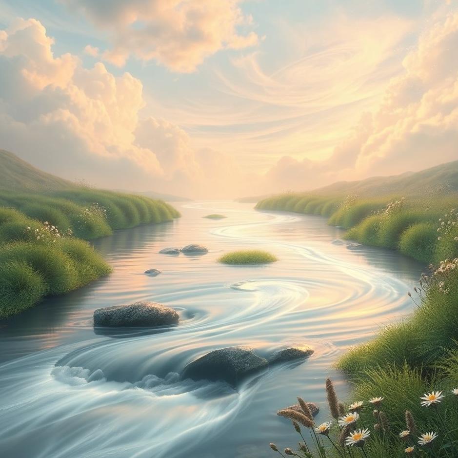 Dream : Water flowing in a stream in a dream
