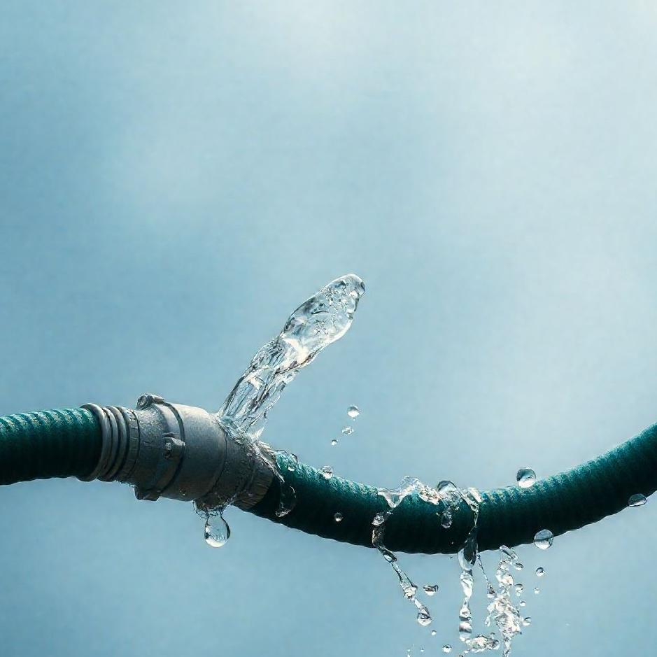 Dream : Water flowing with a hose in a dream