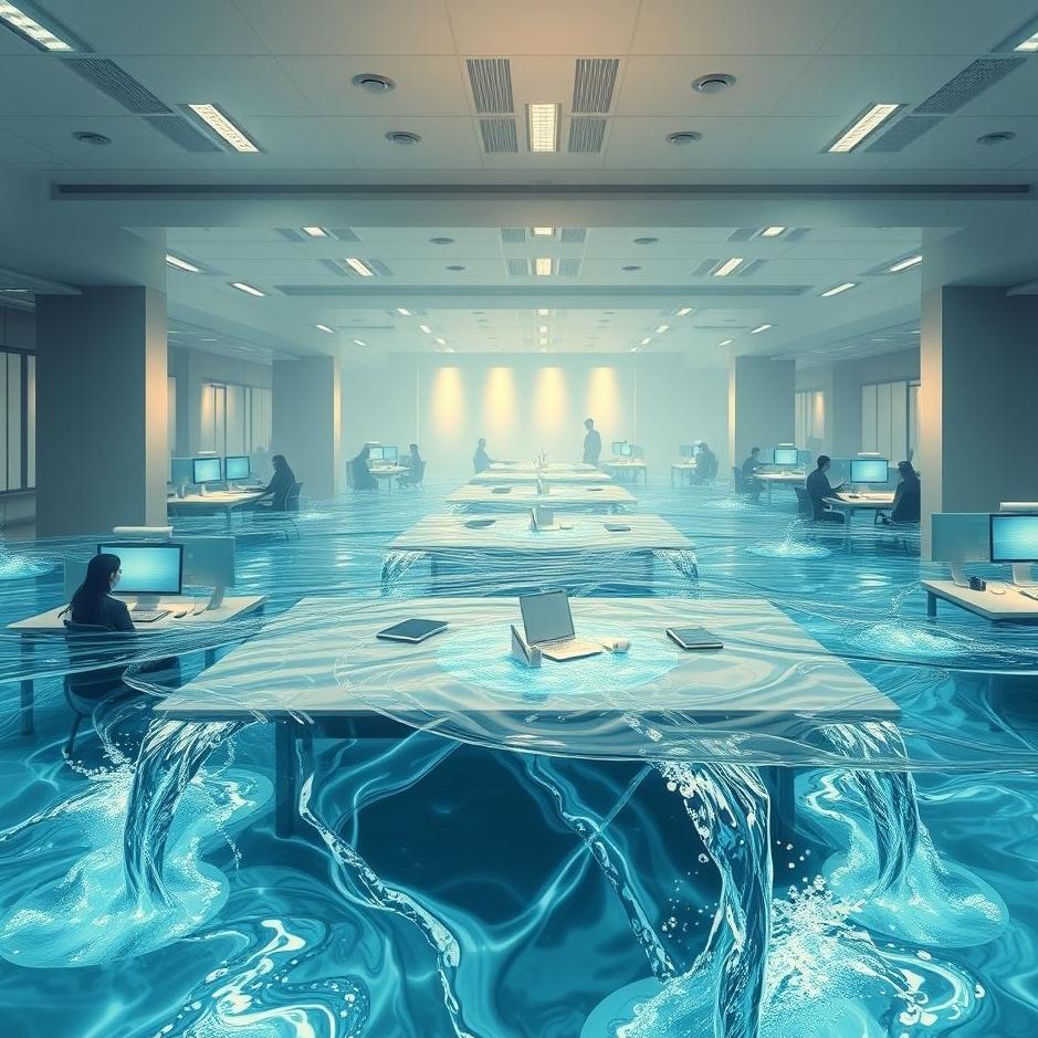 Dream : Water in the workplace in a dream