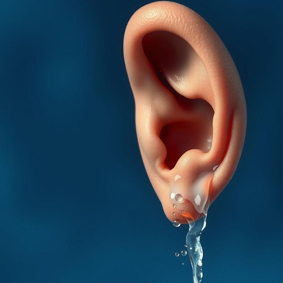 Dream : Water leaking into the right ear in a dream