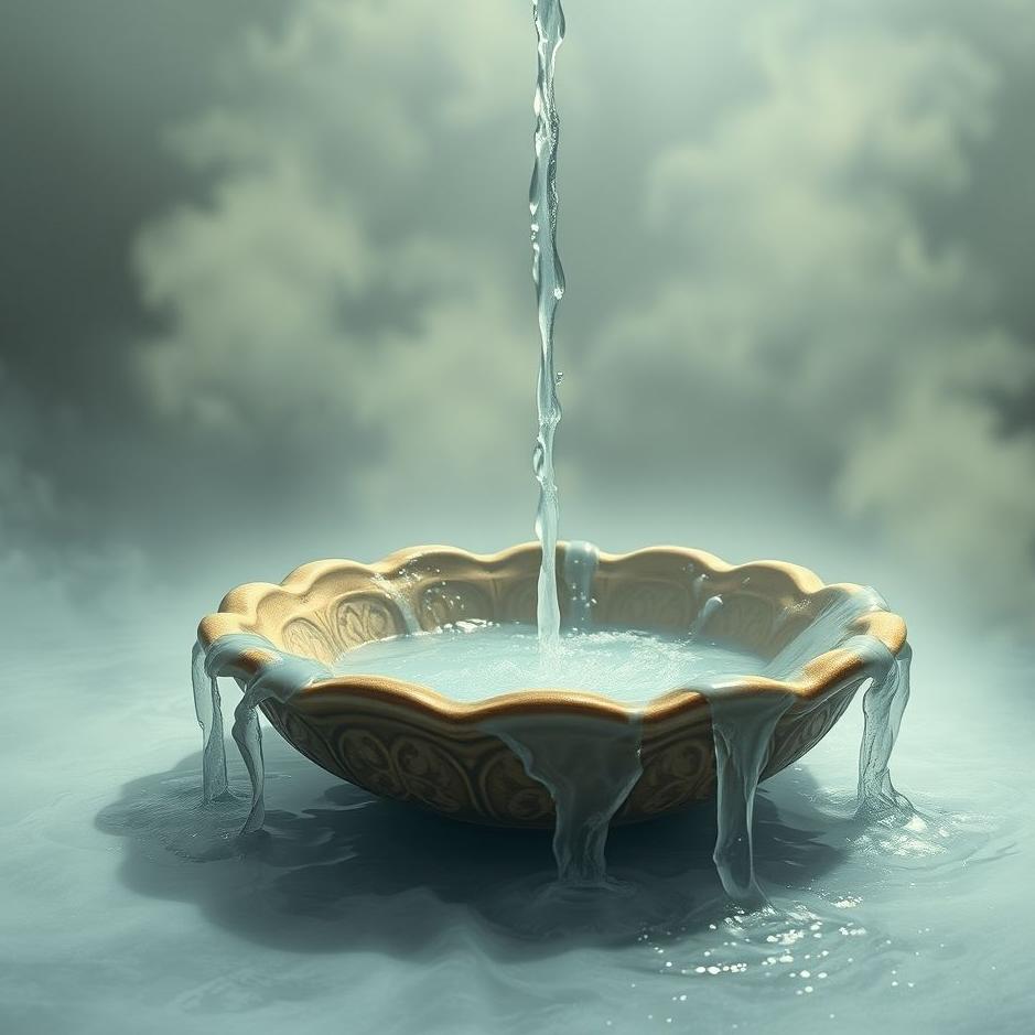 Dream : Water overflowing from a basin in a dream