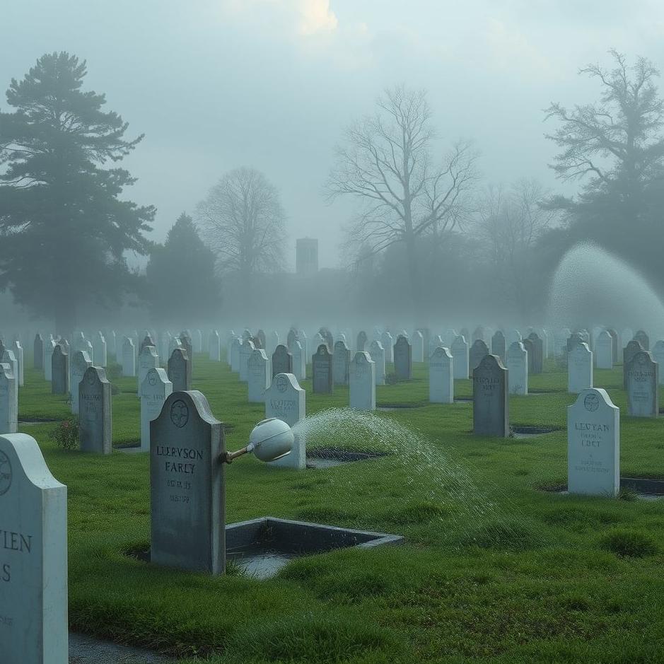 Dream Dictionary : Watering a cemetery in a dream