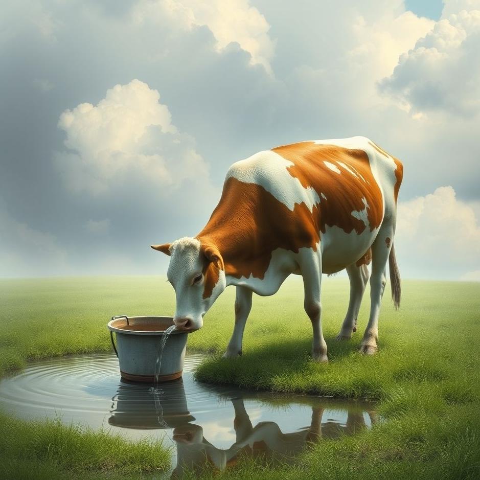 Dream : Watering a cow in a dream