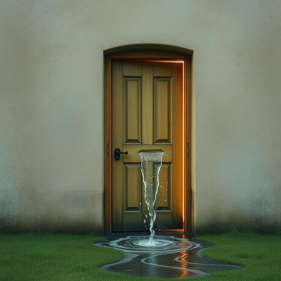 Dream : Watering a door in a dream