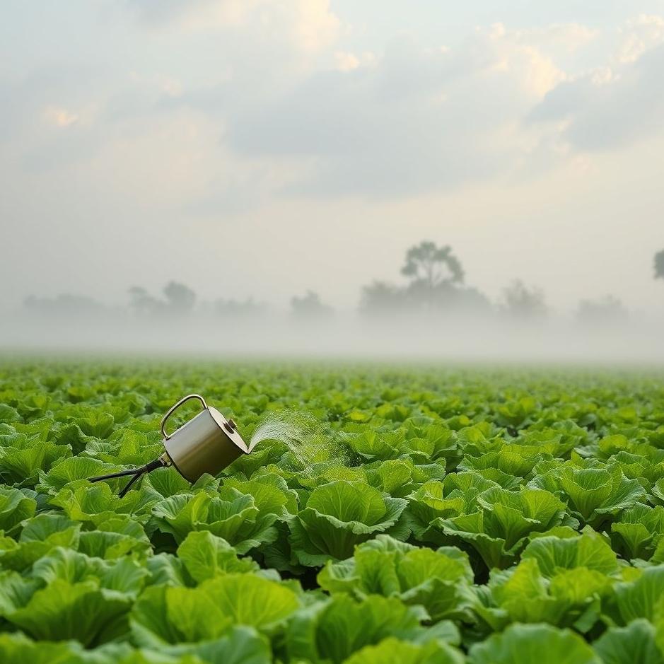 Dream : Watering a lettuce field in a dream