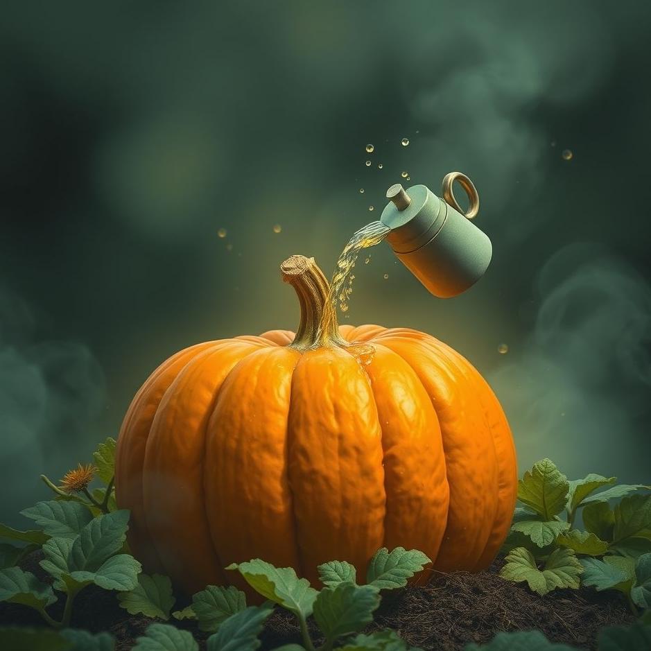 Dream : Watering a pumpkin in a dream