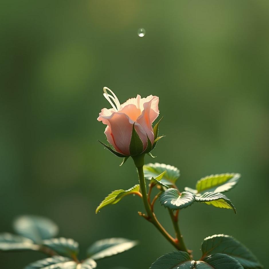Dream : Watering a rose sapling in a dream