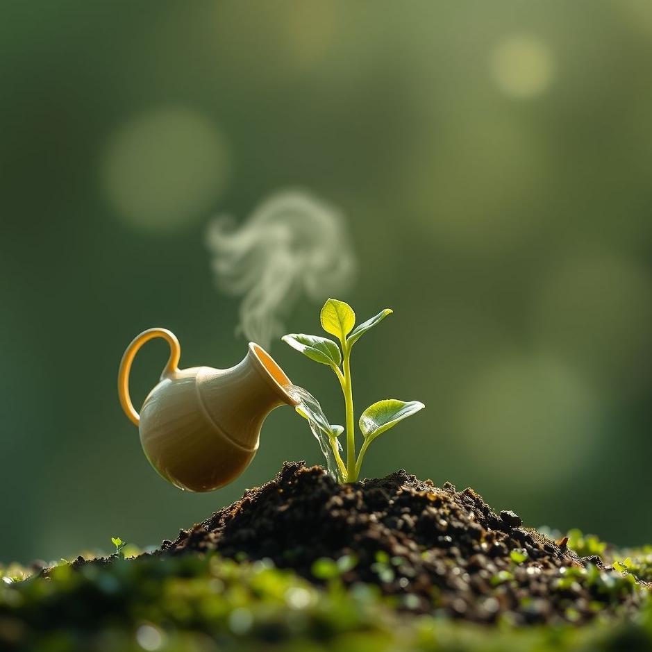 Dream : Watering a sprout in a dream