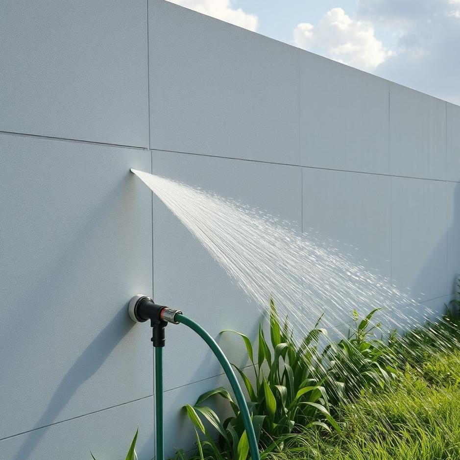 Dream : Watering a wall with a hose in a dream