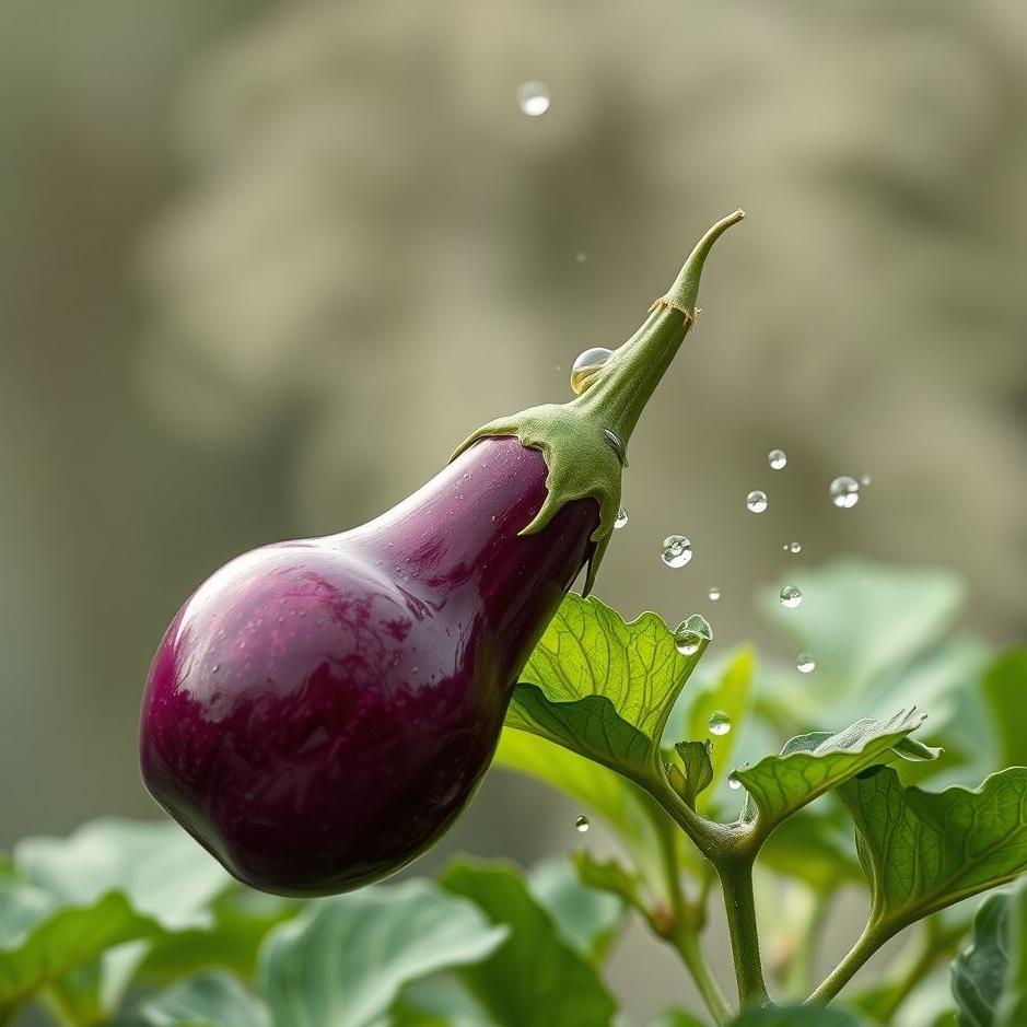 Dream : Watering an eggplant in a dream