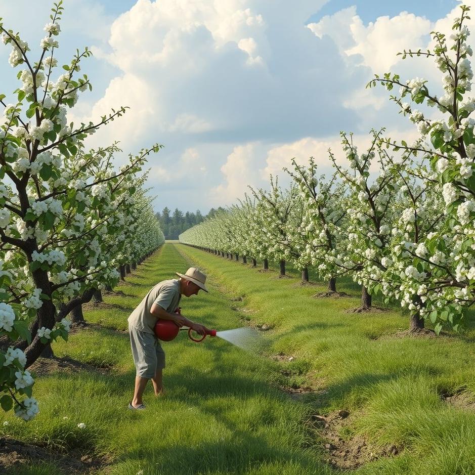 Dream : Watering an orchard in a dream