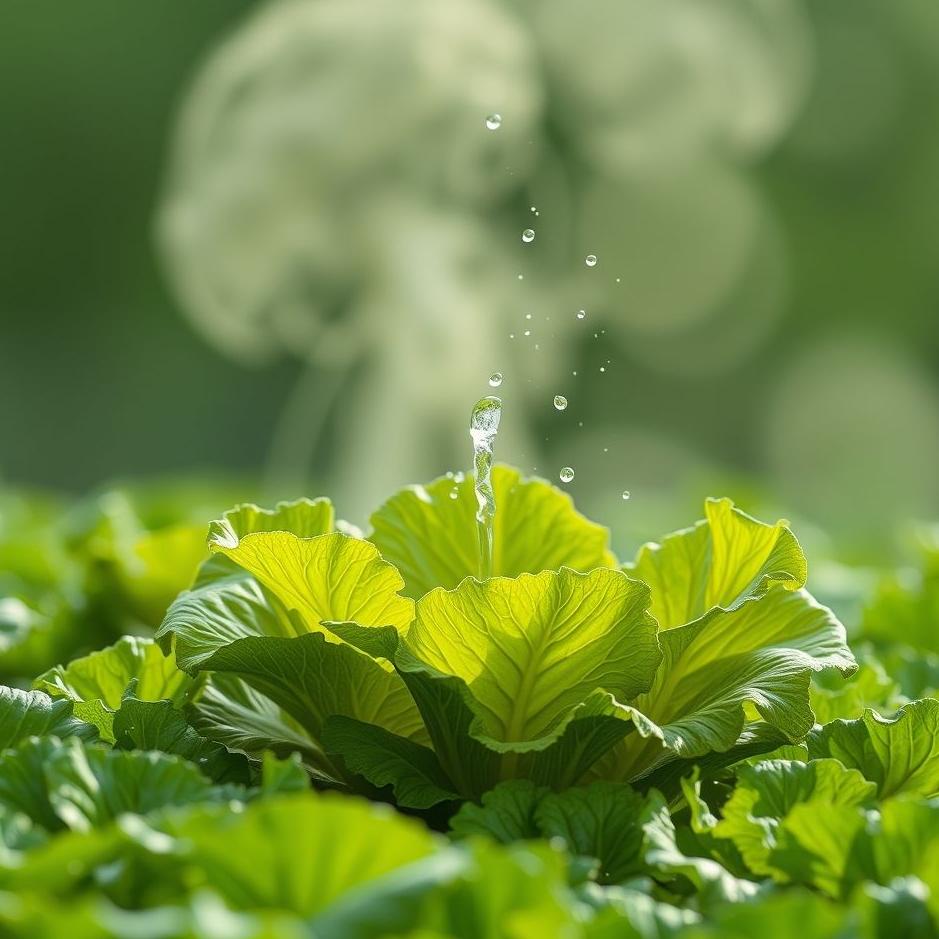 Dream : Watering lettuce in a dream