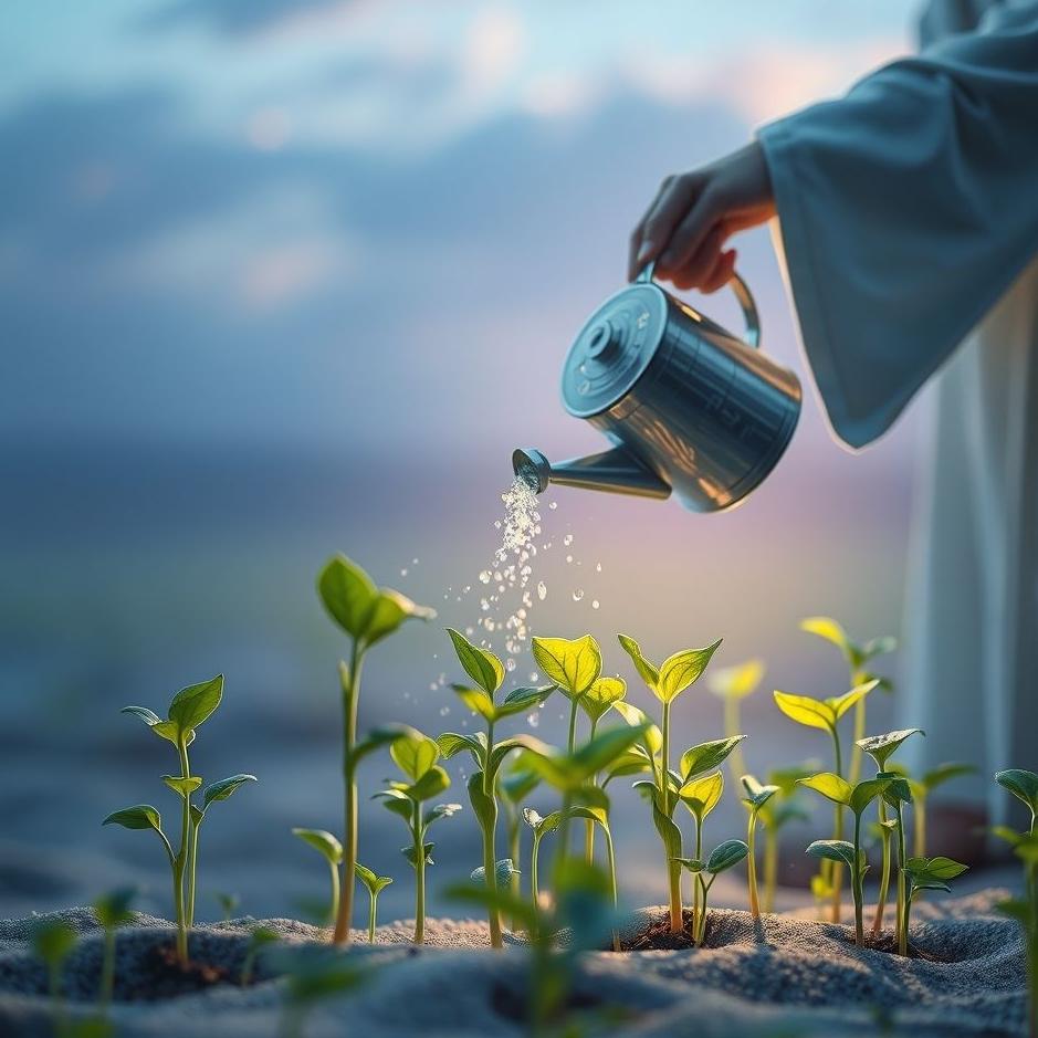 Dream : Watering seedlings in a dream