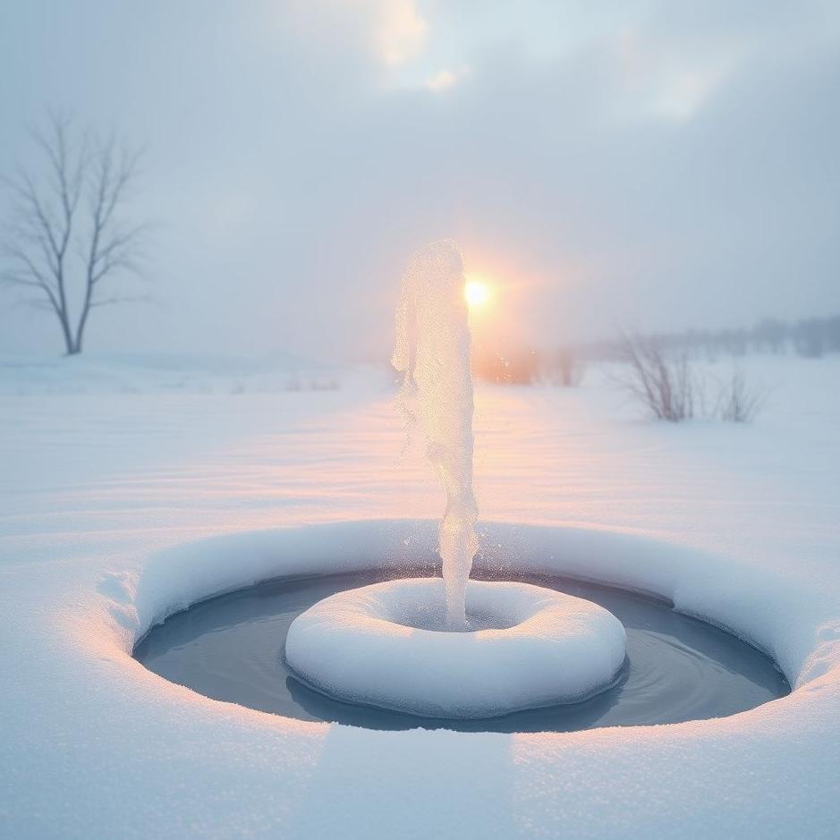 Dream : Watering snow in a dream