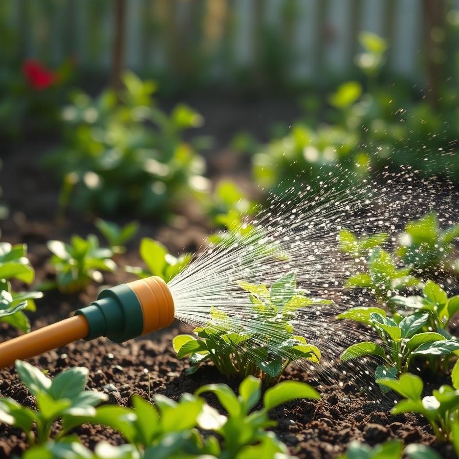 Dream : Watering the soil with a hose in a dream