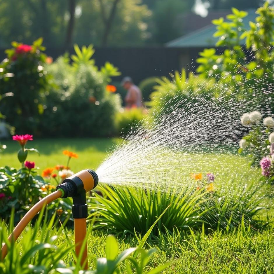 Dream : Watering the surroundings with a hose in a dream