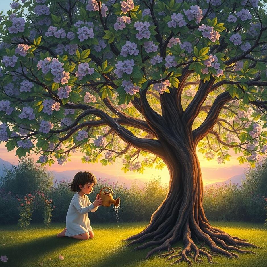 Dream : Watering the tree exceeding the dream