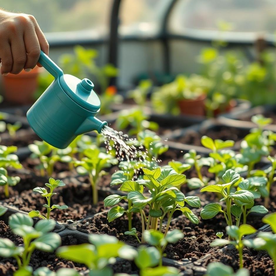 Dream : Watering vegetable seedlings in a dream