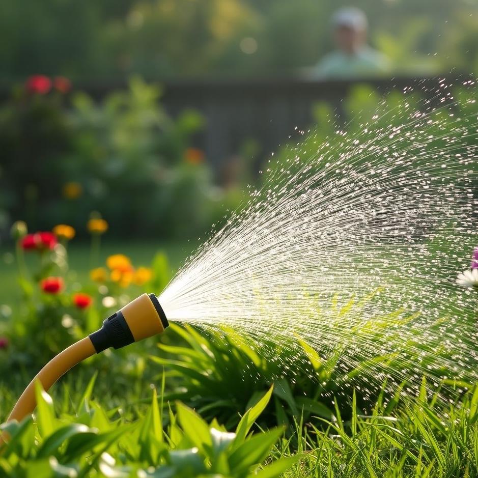 Dream : Watering with a hose in a dream