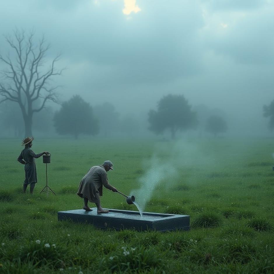 Dream : Watering your own grave in a dream