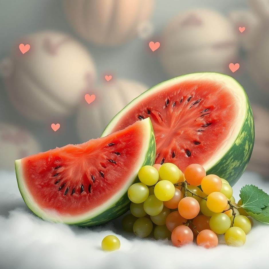 Dream : Watermelon and grapes in a dream