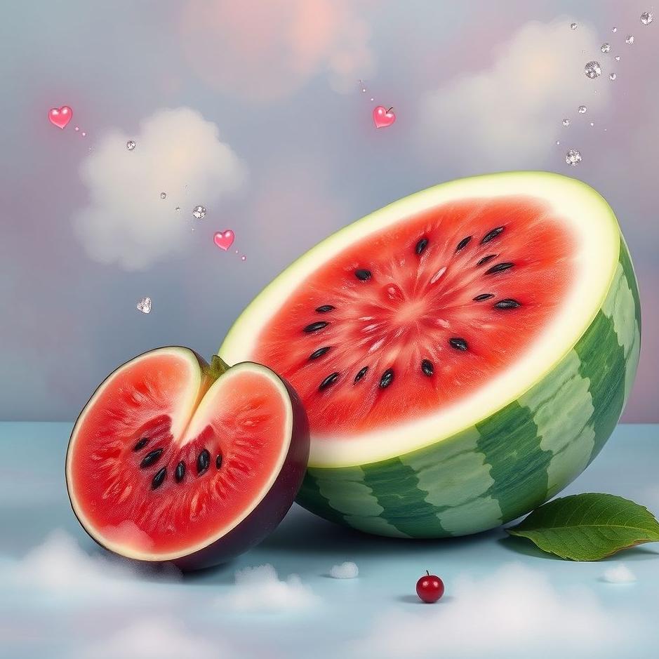 Dream : Watermelon and plum in a dream