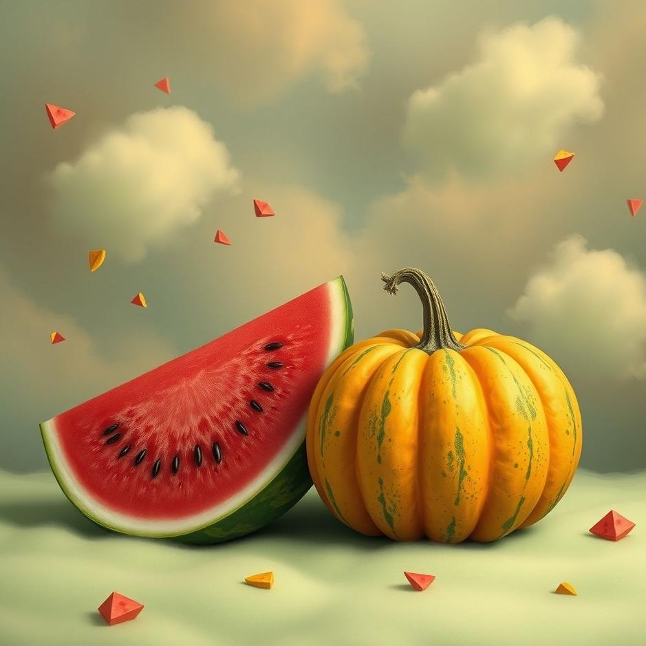 Dream : Watermelon and pumpkin in a dream