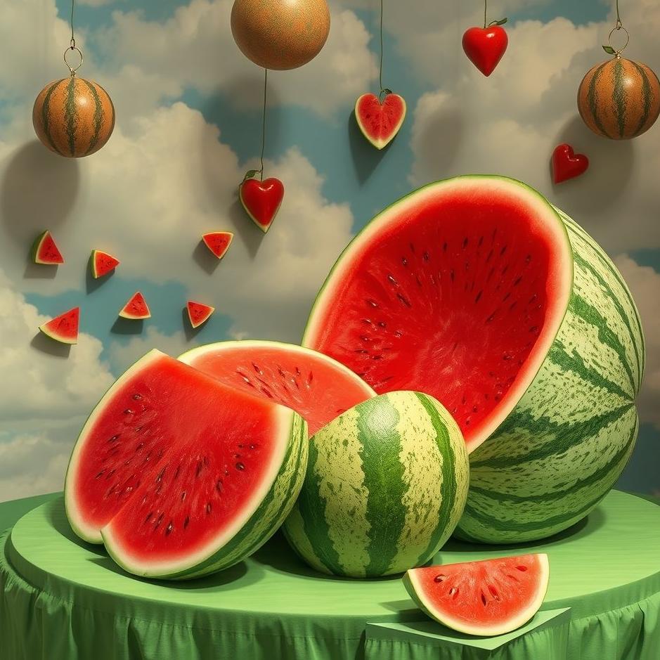 Dream : Watermelon exhibition in a dream