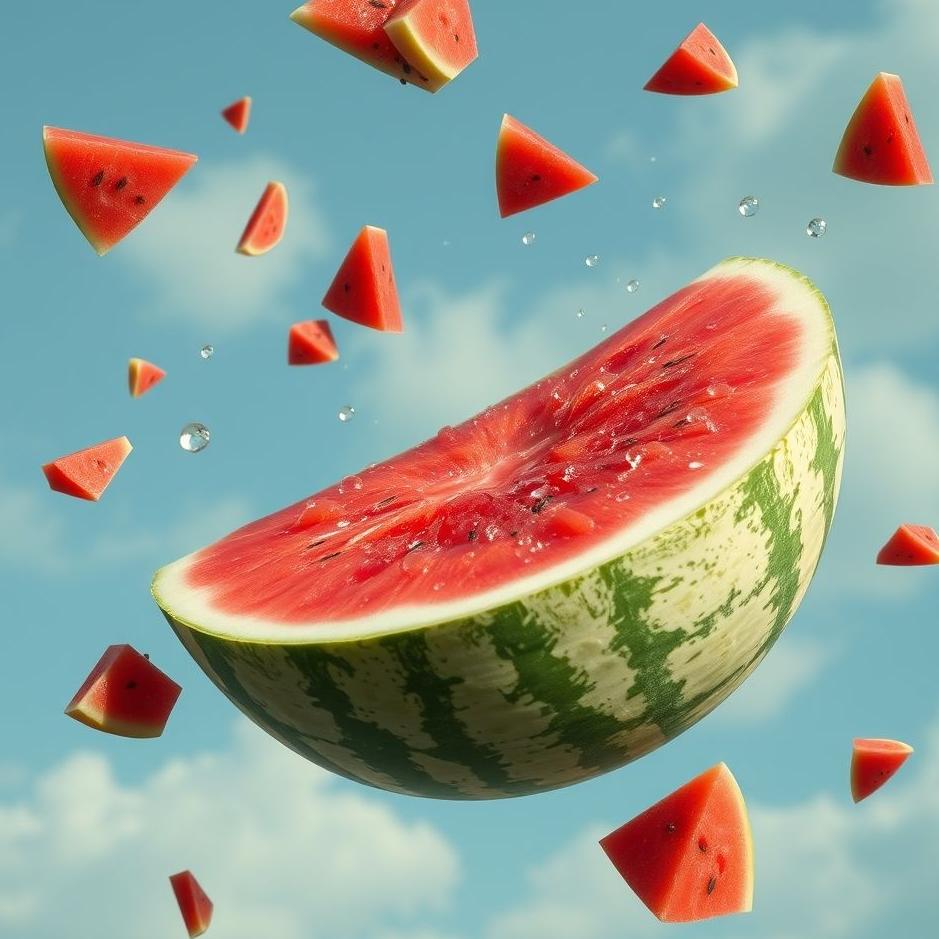 Dream : Watermelon falling in a dream